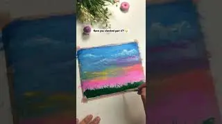 Beautiful Nature Painting 😱😱 | #shorts #youtubeshorts #diy
