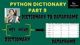 40. How to convert python dictionary to dataframe