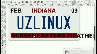 heathenX Inkscape Tutorials: episode 073 - Drawing a (US) car license plate
