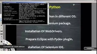 Python pip and selenium installation