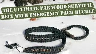 Ultimate Paracord Belt With Survival Pack Buckle