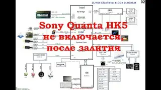 Стрим. Sony Quanta HK5, не включается после залития.