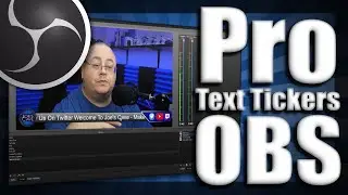 How To Create Professional Text Tickers In OBS Studio - Plus How To Draw Your Own