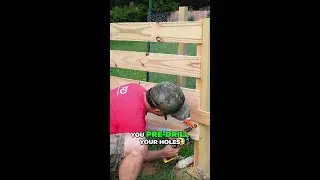 Why do you need to pre drill your fence rails?