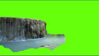 Green Screen Waterfall Sound