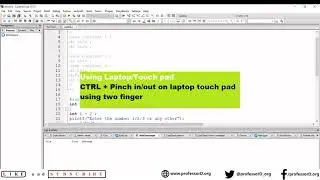 How to increase and decrease the font size in codeblocks editor