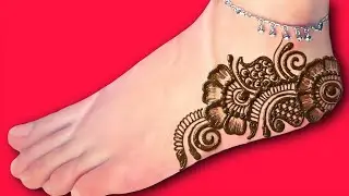 Simple arabic feet mehndi design | easy bridal feet mehndi design | pairon ki mehandi |mehndi design