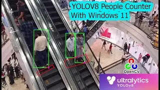yolov8 people counter | yolov8 object detction and count | yolov8 opencv python | computer vision