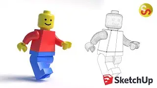 Modeling a Lego Figure – Sketchup Time-lapse Tutorial