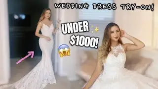 WEDDING DRESSES UNDER $1000 | Azazie Try-On Haul!