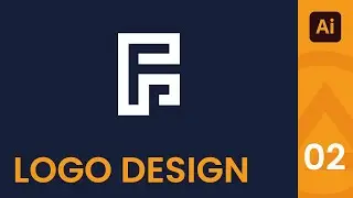 F Logo Design in Adobe Illustrator | Logo 2