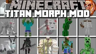 Minecraft TITAN MORPH MOD / DON'T METAMORPH IN TO TITANS AND BOSS MOBS !! Minecraft Mods