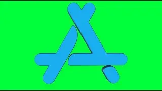 Apple App Store Green Screen Logo Loop Chroma Animation