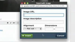 Tumblr: How to add photos to reblog captions