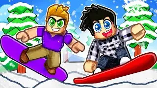 Roblox SNOWBOARD OBBY !