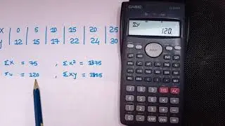 How to find equation of straight line using calculator fx82MS| CURVE FITTING|FITTING OF LINEAR CURVE