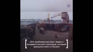 Моряк судна, протаранившего мост в Пусане: Сломали всё
