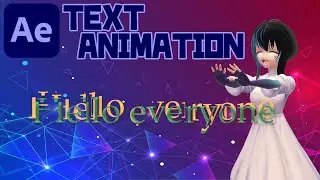 【After Effects】[TEXT ANIMATION] WIPE TEXT ANIMATION