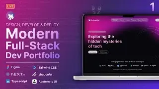 Code a Modern Dev Portfolio with Next.js, Typescript, Tailwind, Shadcn & Aceternity UI Pt. 1