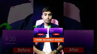How to show internet speed on status bar in Odia | show internet speed 