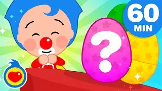 Ovos Surpresa Coloridos #1 🪺 🐰 e + Músicas Infantis para a Páscoa! (60 Min) | Um Herói do Coração