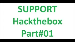 Support Hackthebox Part#01