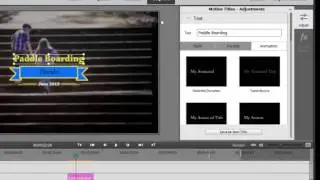 Motion Titles in Premiere Elements 14