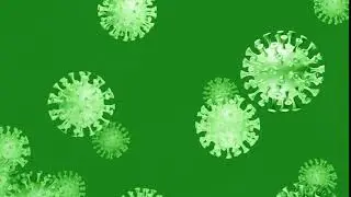 Covid 19 Corona Virus Bacteria's || Non Copyrighted Video || Green Screen