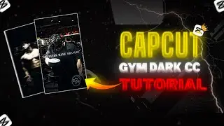 Trending instagram gym dark cc tutorial| capcut| b.udawat | gym tutorials| #gymtutorial #capcut
