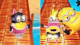 Minion Rush Summer Holidays - Renfield Minion Jump-Overs Mission Full Gameplay at Minion Beach