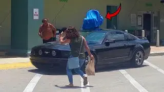 Baby On Car Roof Prank!