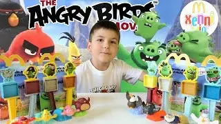 Happy Meal 2016 The Angry Birds Movie toys surprise / ХЕППИ МИЛ МакДональдс / SanSanychTV family fun