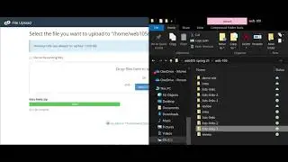 Uploading zipped files to cpanel