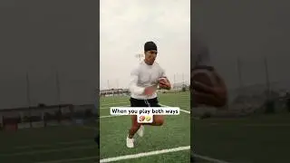 When you play both ways 🏈🤣 