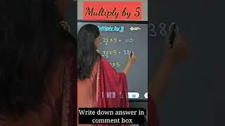 Multiply by 5 #aseesrecords #love #maths #ytshorts #ytshortsindia #ytviral #mathsscam