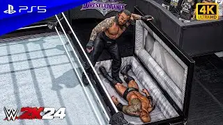 WWE 2K24 - The Rock (Final Boss) vs. Undertaker | Casket Match at Wrestlemania | PS5™ [4K60]