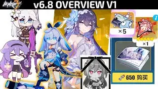 Honkai 6.8 V1 Overview - Herrscher of Rebirth, Free Expansion Cards, Art Book Vol 2, Bunny ELF