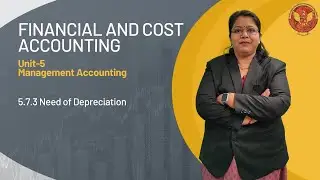 5.7.3 Need of Depreciation | CB-604 |