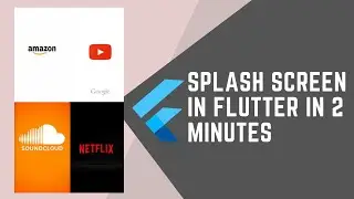 CREATE SPLASH SCREEN WITHIN 2 MINUTES IN FLUTTER || JOOKATE'S FLUTTER