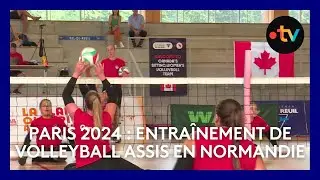 JO 2024 : l'équipe canadienne de volleyball assis s'entraîneme en Normandie