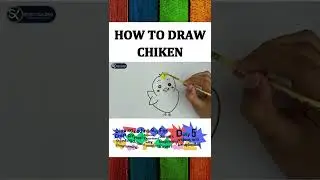 How to draw Chicken || schoolx360 