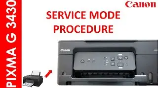 PIXMA G3430 SERVICE MODE PROCEDURE