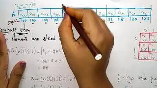 2-D Array representation | Row Major & Column Major order | Data Structures | Lec-9 | Bhanu Priya
