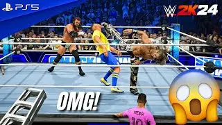 WWE 2K24 - Messi & Ronaldo vs. D-Generation X - Elimination Tag Team Match | PS5™ [4K60]