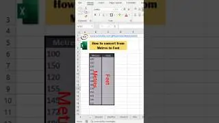 How to convert units from metres to feet 