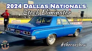 2024 Dallas Nationals Stock Eliminator NHRA Drag Racing Texas Motorplex Classic Muscle Cars Wheelies