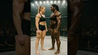 Muscular Strong Woman Wrestling Showdown in the Ring! 🔥👊