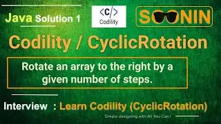 Interview, Java Codility / CyclicRotation  (Rotate an array to the right by a given number of steps)