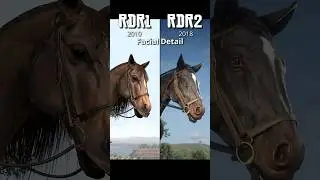 RDR1 VS RDR2 - Horse Detail Comparison 