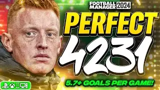 *New* PERFECT 4231 FM24 Tactic! Scores 5.7+ Goals Per Game | Best FM24 Tactics